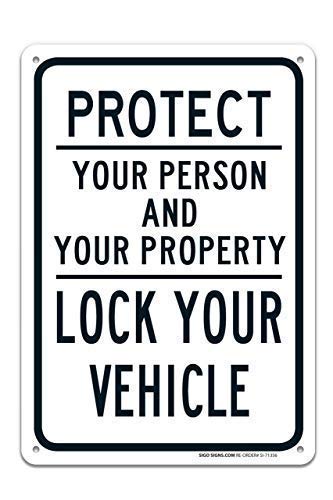 Stevenca Metall-Blechschild "Protect Your Person and Your Property", 20,3 x 30,5 cm, dekoratives Aluminiumschild, Wandschild Stevenca Metall-Blechschild "Protect Your Person and Your Property", 20,3 x 30,5 cm, dekoratives Aluminiumschild, Wandschild von Stevenca