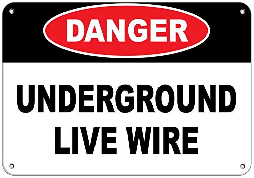 Stevenca Metall-Blechschild mit Aufschrift "Danger Undergroun?d Cable Hazard Labels", 20,3 x 30,5 cm, dekoratives Aluminiumschild Stevenca Metall-Blechschild mit Aufschrift "Danger Undergroun?d Cable Hazard Labels", 20,3 x 30,5 cm, dekoratives Aluminiumschild von Stevenca