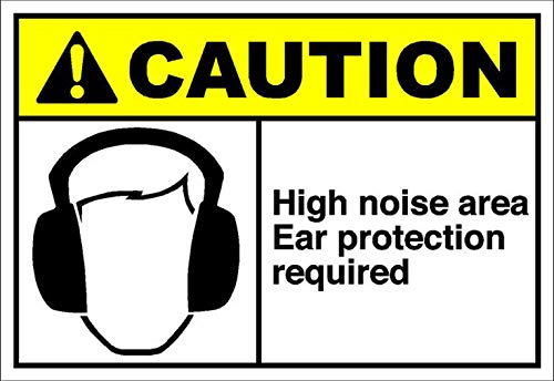 Stevenca Metall-Blechschild mit Aufschrift "High Noise Area Ear Protection Required Caution", 20,3 x 30,5 cm, dekoratives Aluminiumschild Stevenca Metall-Blechschild mit Aufschrift "High Noise Area Ear Protection Required Caution", 20,3 x 30,5 cm, dekoratives Aluminiumschild von Stevenca