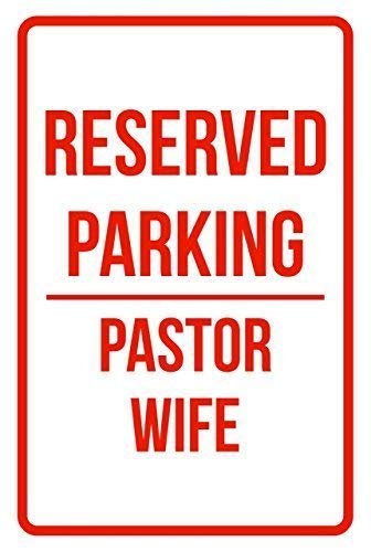 Stevenca Metall-Blechschild mit Aufschrift "Reserved Parking Pastor Wife", für Geschäftssicherheit, Verkehrsschilder, rot, Garage, Haus, Hof, Metall-Aluminiumschild für Wandkunst, 20,3 x 30,5 cm Stevenca Metall-Blechschild mit Aufschrift "Reserved Parking Pastor Wife", für Geschäftssicherheit, Verkehrsschilder, rot, Garage, Haus, Hof, Metall-Aluminiumschild für Wandkunst, 20,3 x 30,5 cm von Stevenca
