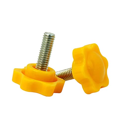 M6 M8 Gelbe Sternform Klemmgriff Rändelschrauben Handdrehschraube Kunststoffknopf Feststellschraube M6 M8 Gelbe Sternform Klemmgriff Rändelschrauben Handdrehschraube Kunststoffknopf Feststellschraube von Stevenurr