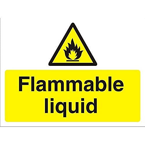 Seco Schild "Flammable Liquid", 400 x 300 mm, geriffelte Tafel von SECO