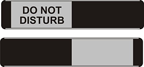 Stewart Superior BA104 Türschild mit Schieber "Do Not Disturb" 255 x 52 mm Aluminium/PVC von SECO