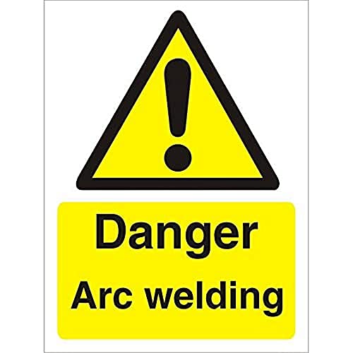 Seco Danger Arc Welding Schild, 150 mm x 200 mm – 1 mm halbstarrer Kunststoff von SECO