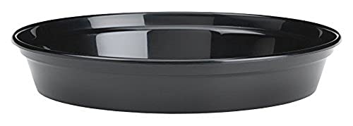 Stewart 4842005 Blumentopf-Untertasse, rund, 13—15 cm, Schwarz (5 Stück) von Stewart