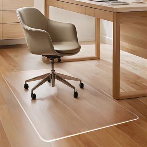 Drehstuhl Stuhlmatte Rechteckig, PVC Bodenschutzmatte 1.0mm Bodenmatte Transparente Fußmatten Für Büro Arbeitszimmer-80x80cm Drehstuhl Stuhlmatte Rechteckig, PVC Bodenschutzmatte 1.0mm Bodenmatte Transparente Fußmatten Für Büro Arbeitszimmer-80x80cm von Steytemd