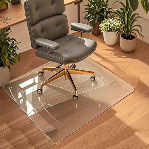 Drehstuhl Stuhlmatte Rechteckig, PVC Bodenschutzmatte 3.0mm Bodenmatte Transparente Fußmatten Für Büro Arbeitszimmer-80x80cm Drehstuhl Stuhlmatte Rechteckig, PVC Bodenschutzmatte 3.0mm Bodenmatte Transparente Fußmatten Für Büro Arbeitszimmer-80x80cm von Steytemd