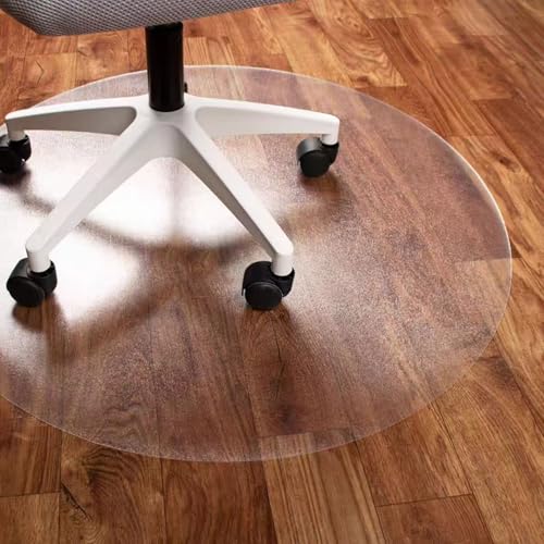 Frosted Stuhlunterlage Rund, PVC Drehstuhl Stuhlmatte 3.0mm Bodenmatte rutschfest, Wasserdicht, Geräuschdämpfend, Kratzfest, Haustierbeständig-Diameter: Ø150cm Frosted Stuhlunterlage Rund, PVC Drehstuhl Stuhlmatte 3.0mm Bodenmatte rutschfest, Wasserdicht, Geräuschdämpfend, Kratzfest, Haustierbeständig-Diameter: Ø150cm von Steytemd