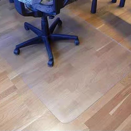 Stuhlunterlage Rechteckig, PVC Bodenschutzmatte 1.0mm Bodenmatte Frosted Fußmatten Für Büro Arbeitszimmer-80x80cm von Steytemd
