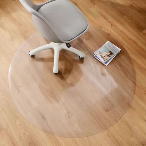Transparente Stuhlunterlage Rund, PVC Drehstuhl Stuhlmatte 3.0mm Bodenmatte rutschfest, Wasserdicht, Geräuschdämpfend, Kratzfest, Haustierbeständig-Diameter: Ø160cm Transparente Stuhlunterlage Rund, PVC Drehstuhl Stuhlmatte 3.0mm Bodenmatte rutschfest, Wasserdicht, Geräuschdämpfend, Kratzfest, Haustierbeständig-Diameter: Ø160cm von Steytemd