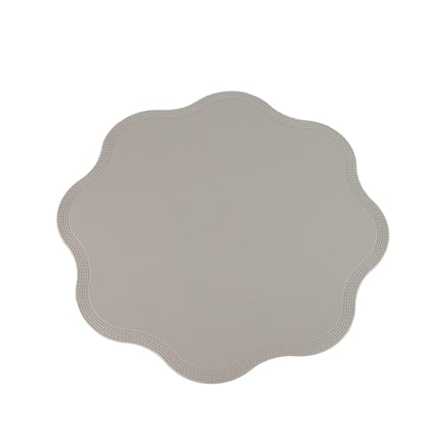 Stfery Tischset 2er, Platzset Natur Rund PVC Grau Tischsets Platzsets Abwaschbar 38x38cm Stfery Tischset 2er, Platzset Natur Rund PVC Grau Tischsets Platzsets Abwaschbar 38x38cm von Stfery