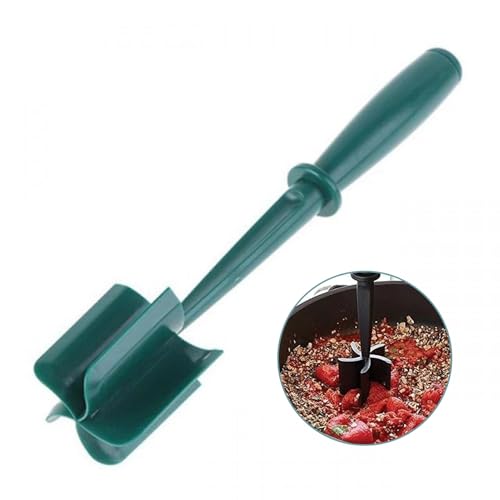 STGBCST Fleischzerkleinerer Hackfleisch Fleischhacker Beef Masher Hitzebeständiger Fleischhacker, zum Zerkleinern Rindfleisch Burger Fleisch, Rühren und Mischen Gemüse Und Obst (Grün) von Stgbcst