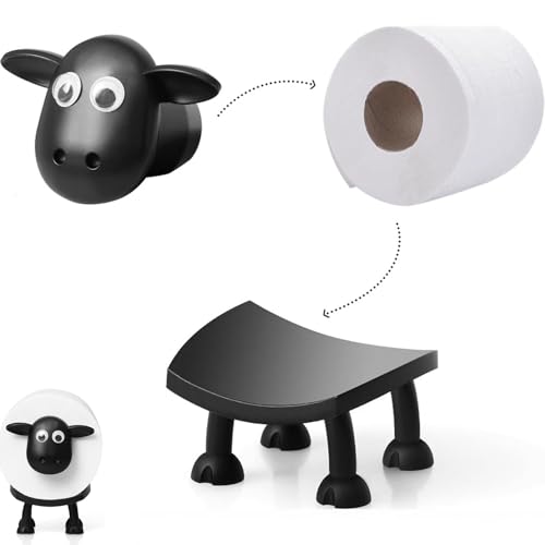 STGBCST Lustiger Toilettenpapierhalter Toilettenpapierhalter Schaf Schaf Toilettenpapierhalte 16x8.5cm, für 42mm Rollen,für Toilettenpapier, Klorollenhalter, Klopapierhalter oder als Geschenk STGBCST Lustiger Toilettenpapierhalter Toilettenpapierhalter Schaf Schaf Toilettenpapierhalte 16x8.5cm, für 42mm Rollen,für Toilettenpapier, Klorollenhalter, Klopapierhalter oder als Geschenk von Stgbcst