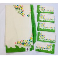 Jahrgang Neu Mit Tags Tischdecke & Serviette Set Benji M Jahara Blumen von StiLinInWonderland