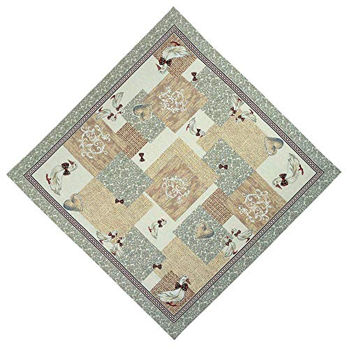 Tischdecke 97x97 cm Gobelin Mitteldecke Landhaus Gobelindecke Enten Küchendecke Beige Tischdecke 97x97 cm Gobelin Mitteldecke Landhaus Gobelindecke Enten Küchendecke Beige von StiVoTex