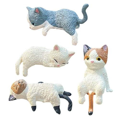4 Stück Katzen Figuren Auto Kleine Katzenfiguren Deko Mi-NI Harz Katzen Figuren Süße Kleine Schlafende Katzenfigur Als Autoschmuck Sammelfiguren Für Zuhause Lustige Computer-Monitordekoration 4 Stück Katzen Figuren Auto Kleine Katzenfiguren Deko Mi-NI Harz Katzen Figuren Süße Kleine Schlafende Katzenfigur Als Autoschmuck Sammelfiguren Für Zuhause Lustige Computer-Monitordekoration von Stibtmr