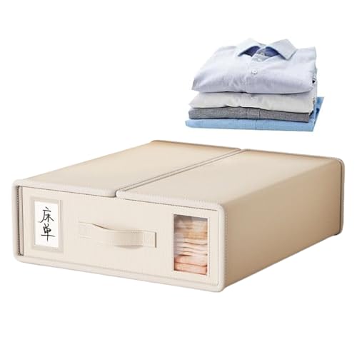 Bettwäsche Aufbewahrungs Organizer - Stapelbare Bettwäsche Organizer und Aufbewahrung für Schrank - Box mit Sichtfenster staubdichte Behälter für Wohnheim Hochschule Kleiderschrank Kinder Bettwäsche Aufbewahrungs Organizer - Stapelbare Bettwäsche Organizer und Aufbewahrung für Schrank - Box mit Sichtfenster staubdichte Behälter für Wohnheim Hochschule Kleiderschrank Kinder von Stibtmr