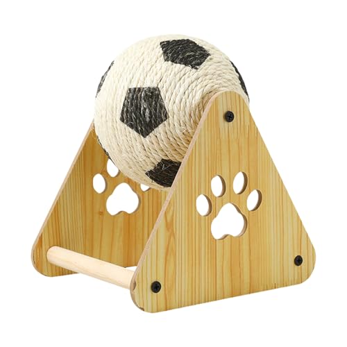 Katzenkratzball - Vertikale Kratzspielzeuge Für Katzen,Natürliche Sisal Faser Vertikales Fußball Design Krallenpflege Für Mittelgroße Hunde & Kaninchen Entspannung Spielplatz Klettern Indoor Katzenkratzball - Vertikale Kratzspielzeuge Für Katzen,Natürliche Sisal Faser Vertikales Fußball Design Krallenpflege Für Mittelgroße Hunde & Kaninchen Entspannung Spielplatz Klettern Indoor von Stibtmr