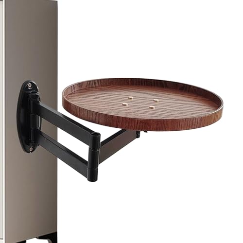 Klappwandschreibtisch, wandmontierte Ständer,Rotierender Nachttisch - Abnehmbarer Leseschreibtisch, einziehbarer Klappwandstand für Zuhause, Studio Klappwandschreibtisch, wandmontierte Ständer,Rotierender Nachttisch - Abnehmbarer Leseschreibtisch, einziehbarer Klappwandstand für Zuhause, Studio von Stibtmr