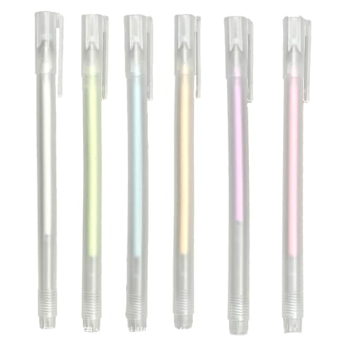 Klebestifte für Scrapbooking, schnell trocknender Farbklebestift,Easy Control Präzisions-Kugelschreiber zum Kleben - Kugelschreiber 6x für Scrapbooking, handgemachtes Briefpapier, Bastelkleber von Stibtmr
