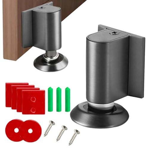 Magnetischer Türstopper - Boden Türstopper | Höhenverstellbar Schwerlast Selbstklebend Rostfrei Für Hotel Werkstatt Mietobjekte Speisekammer Balkonbereich Haushalt Küchenbereich Klassenzimmer von Stibtmr