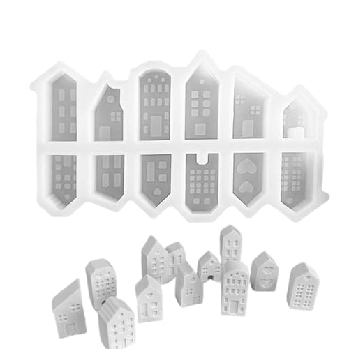 Silikonform Haus Gips Silikonformen Gießformen Silikonformen Gießformen Häuser 12 Häuser Für Handgemachte Kerzenseife Wiederverwendbare Silikonformen Weihnachten 16.7x10x2cm Silikonform Haus Gips Silikonformen Gießformen Silikonformen Gießformen Häuser 12 Häuser Für Handgemachte Kerzenseife Wiederverwendbare Silikonformen Weihnachten 16.7x10x2cm von Stibtmr