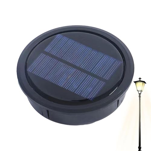 Stibtmr 3 Stück 10cm Solarleuchten Ersatz Top Mit Led Solarleuchten Ersatzteile Solar Ersatzdeckel Solarleuchtenteile Mit Solarpanel Wasserdicht Für Laternenhof Gehweg Terrassendekoration von Stibtmr