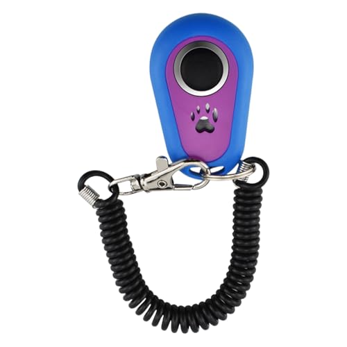 Stibtmr Hundetraining Clicker,Zweifarbiger Welpen-Clicker Hundetrainer - Verhaltensunterstützung Mit Handgelenkband, Ovales Design Für Kleine, Mittelgroße Und Große Hunderassen Stibtmr Hundetraining Clicker,Zweifarbiger Welpen-Clicker Hundetrainer - Verhaltensunterstützung Mit Handgelenkband, Ovales Design Für Kleine, Mittelgroße Und Große Hunderassen von Stibtmr