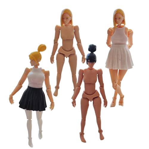 Zeichenpuppe Gliederpuppe - Künstlerpuppe Figur Weiblich - 4 Teile Weibliche Körperpuppe Für Skizzieren Üben Malen Künstlerisches Gestalten Dekoration Sammeln Ausstellen Zeichenpuppe Gliederpuppe - Künstlerpuppe Figur Weiblich - 4 Teile Weibliche Körperpuppe Für Skizzieren Üben Malen Künstlerisches Gestalten Dekoration Sammeln Ausstellen von Stibtmr