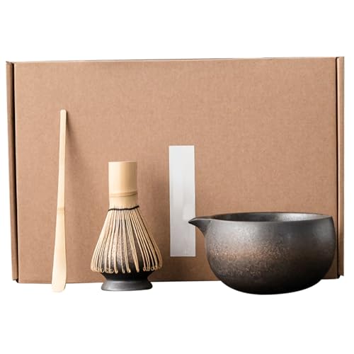 Japanisches Matcha -Tee -Set -Kit mit Whisk (Chasen), Schüssel (Chawan), Spoon & Holder, Manual Matcha Maker for Tea Lovers Style22 von Stibzeup