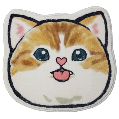 Stibzeup Cat-Form Teppich Lustiger Cartoon Katze Tufted Teppich unregelmäßiges Wasserabsorption Nicht rutschfrost Stibzeup Cat-Form Teppich Lustiger Cartoon Katze Tufted Teppich unregelmäßiges Wasserabsorption Nicht rutschfrost von Stibzeup