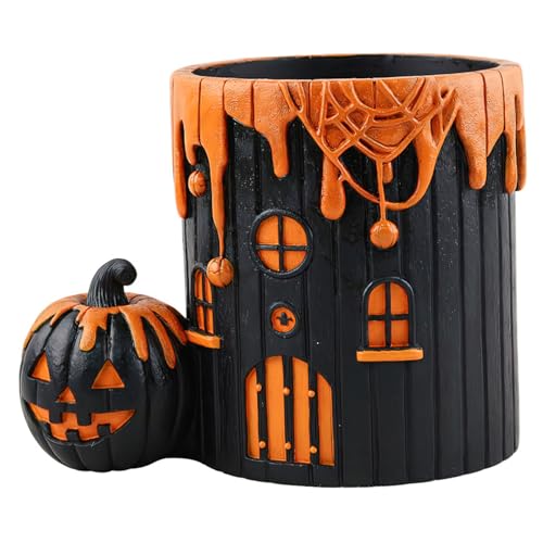 Stibzeup Halloween -Pflanzer, 8x6 Harzkürbis -Pflanzer, Blumentopf Halloween Dekor für Home Office Desk Dekorationen Stibzeup Halloween -Pflanzer, 8x6 Harzkürbis -Pflanzer, Blumentopf Halloween Dekor für Home Office Desk Dekorationen von Stibzeup