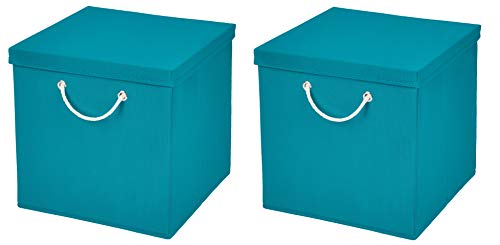 2x Aufbewahrungs Korb Türkis Faltbox 30 x 30 x 30 cm Regalkorb von Stick&Shine faltbar mit Kordel und mit Deckel 2x Aufbewahrungs Korb Türkis Faltbox 30 x 30 x 30 cm Regalkorb von Stick&Shine faltbar mit Kordel und mit Deckel von Stick&Shine
