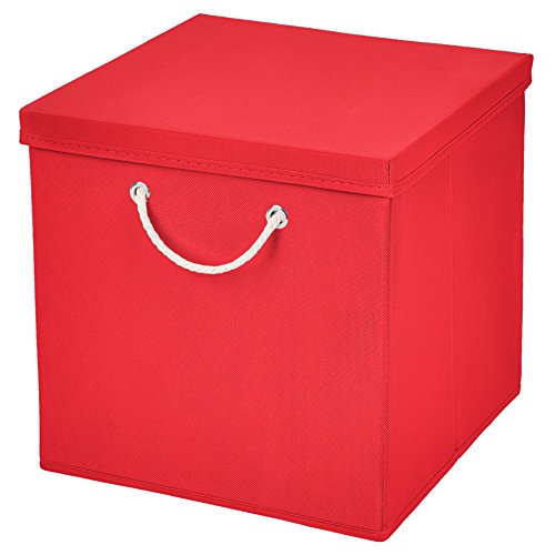 Stick&Shine 1x Aufbewahrungs Korb Rot Faltbox 30 x 30 x 30 cm Regalkorb faltbar mit Kordel und mit Deckel Stick&Shine 1x Aufbewahrungs Korb Rot Faltbox 30 x 30 x 30 cm Regalkorb faltbar mit Kordel und mit Deckel von Stick&Shine