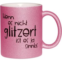 Tasse "Sag Es Mit Glitzer" Tasse "Sag Es Mit Glitzer" von StickDruckDesign