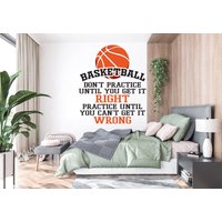 Basketball Wandtattoko, Zitate Wandtatto, Raum Dekor, Kinder Wandsticker, 438Ez von StickOshop