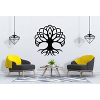 Baum Des Lebens Wandtatbestand Wurzeln Ast Wandkunst Sg2292 von StickOshop