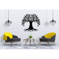 Baum Des Lebens Wandtatbestand Wurzeln Ast Wandkunst Sg2294 von StickOshop