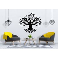 Baum Des Lebens Wandtatbestand Wurzeln Ast Wandkunst Sg2296 von StickOshop