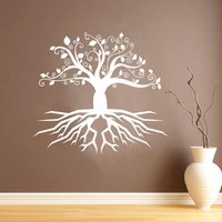 Baum Des Lebens Wandtatbestand Wurzeln Ast Wandkunst Sg2308 von StickOshop