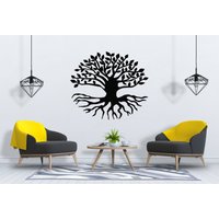 Baum Des Lebens Wandtatbestand Wurzeln Ast Wandkunst Sg2310 von StickOshop