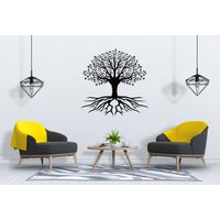 Baum Des Lebens Wandtatbestand Wurzeln Ast Wandkunst Sg2322 von StickOshop