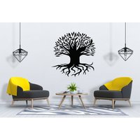 Baum Des Lebens Wandtatbestand Wurzeln Ast Wandkunst Sg2331 von StickOshop