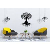 Baum Des Lebens Wandtatbestand Wurzeln Ast Wandkunst Sg2332 von StickOshop