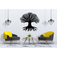 Baum Des Lebens Wandtatbestand Wurzeln Ast Wandkunst Sg2333 von StickOshop