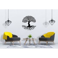 Baum Des Lebens Wandtatbestand Wurzeln Ast Wandkunst Sg2334 von StickOshop