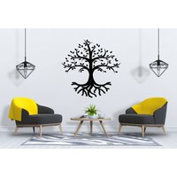 Baum Des Lebens Wandtatzug Baumwurzeln Ast Wandkunst Sg2293 von StickOshop