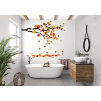 Baum Wandtatto Herbst Wandsticker, Blätter Wandkunst, Des Lebens, Blatt Wanddeko Wandaufkleber 236Ez von StickOshop