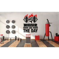 Bring On The Day Fitness Wall Art Gym Wandsticker Spruch Vinyl Aufkleber Wand Dekor Home Crossfit 251Ez von StickOshop