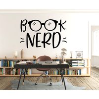 Buch Nerd Bücher Liebhaber Zitate Wandaufkleber Wandkunst Buchliebhaber Geschenke Wandtatto Wanddekoration 116Ez von StickOshop